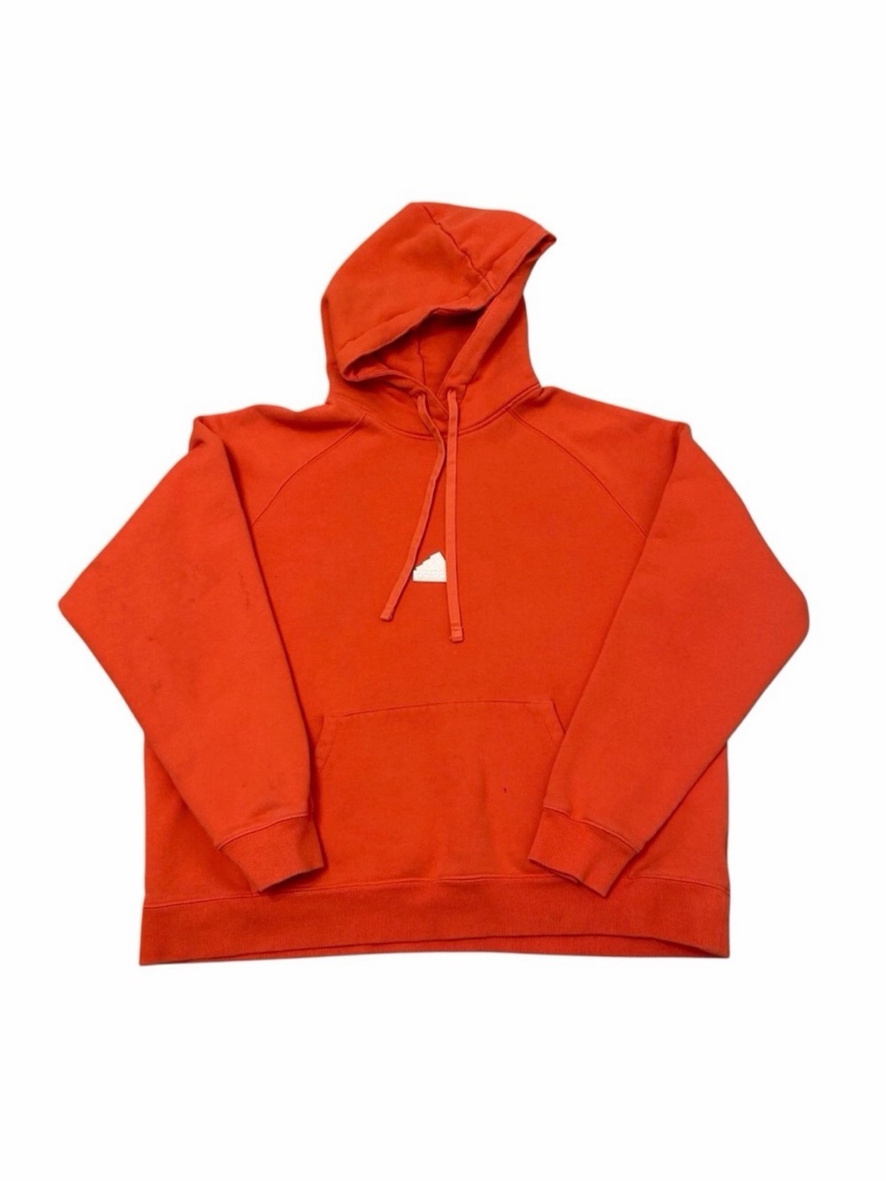 3/$20 Adidas Orange Red Logo Hoodie Fall Sweatshirt Activewear Women’s Large